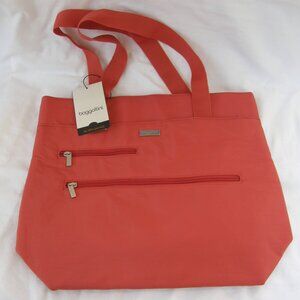 BAGGALLINI For Life's Journey Tote Bagg Melon/Coral Travel Bag Purse NWT